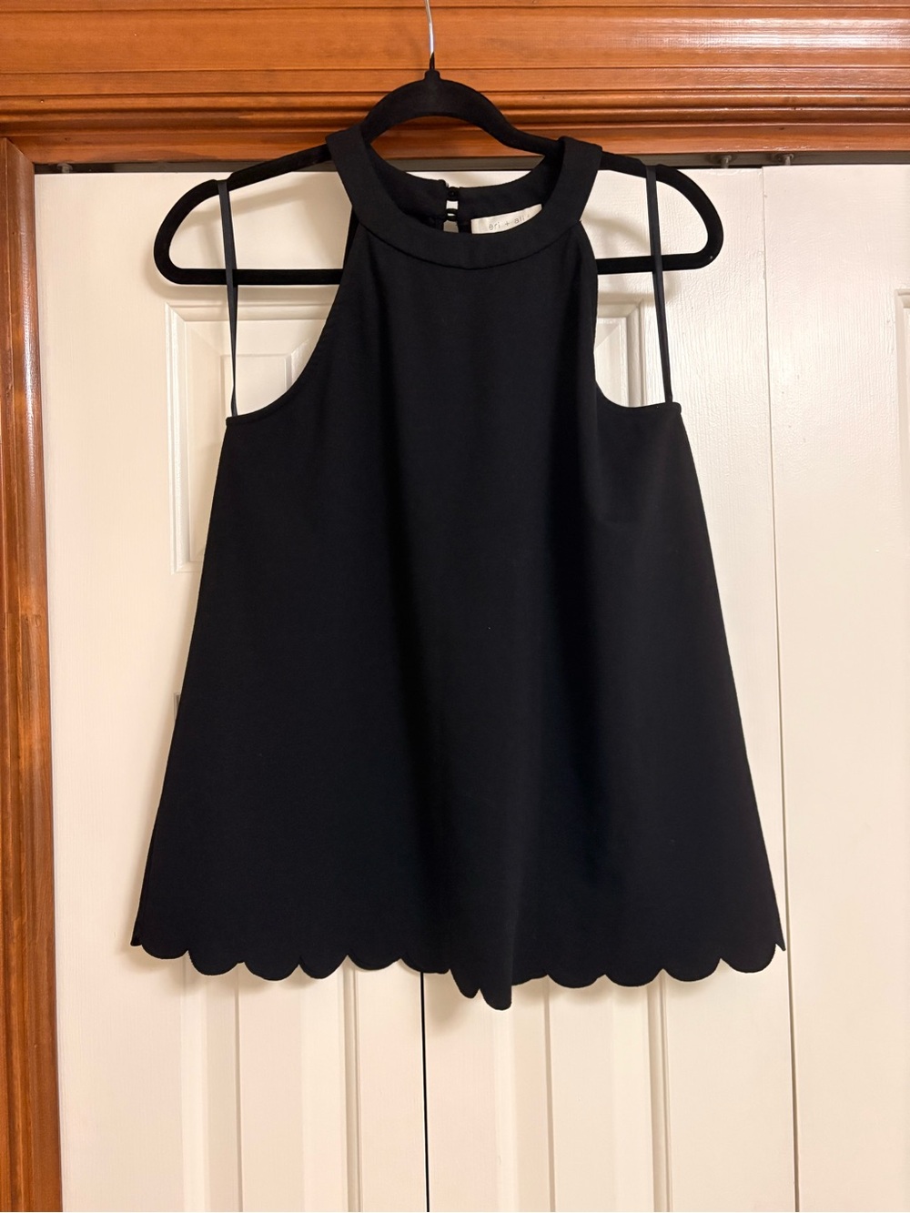 Eri + Ali High Neck Scallop Bottom Tank